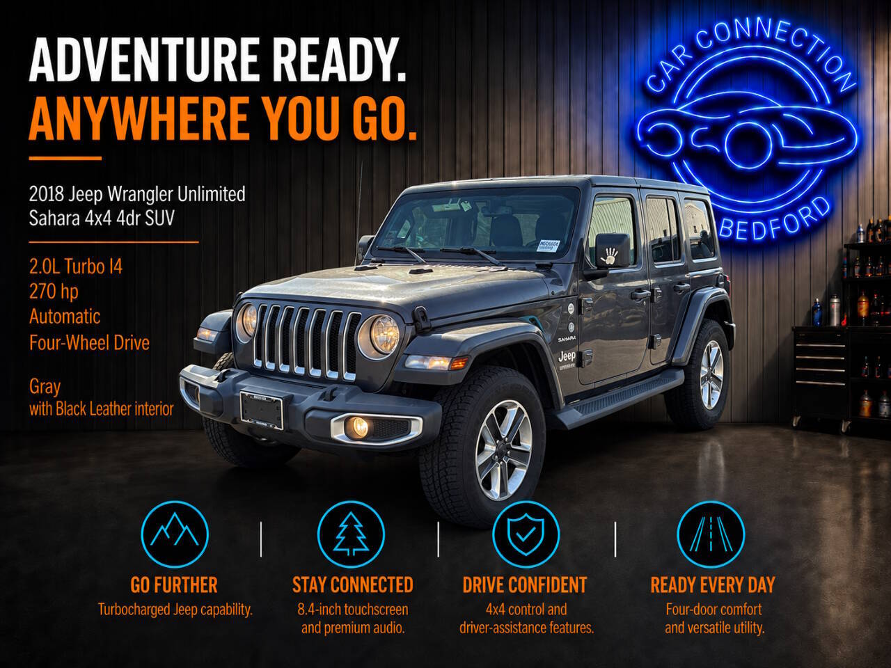 2018 Jeep Wrangler Unlimited Sahara 4x4 4dr SUV (midyear release)