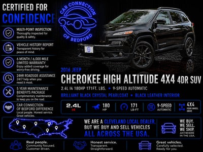 2016 Jeep Cherokee High Altitude 4x4 4dr SUV