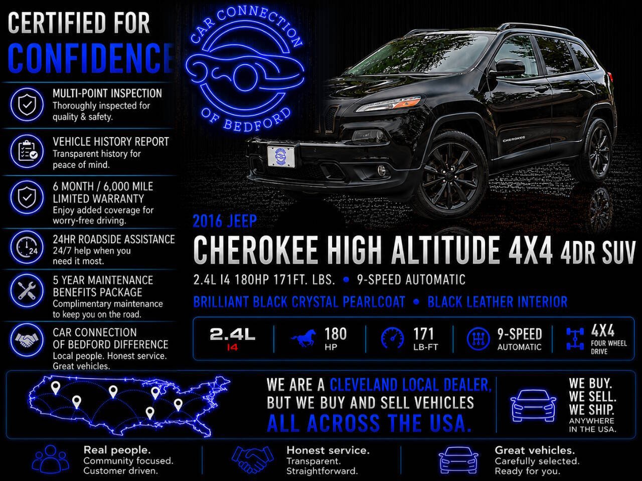 2016 Jeep Cherokee High Altitude 4x4 4dr SUV