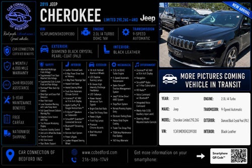 2019 Jeep Cherokee Limited 4x4 4dr SUV