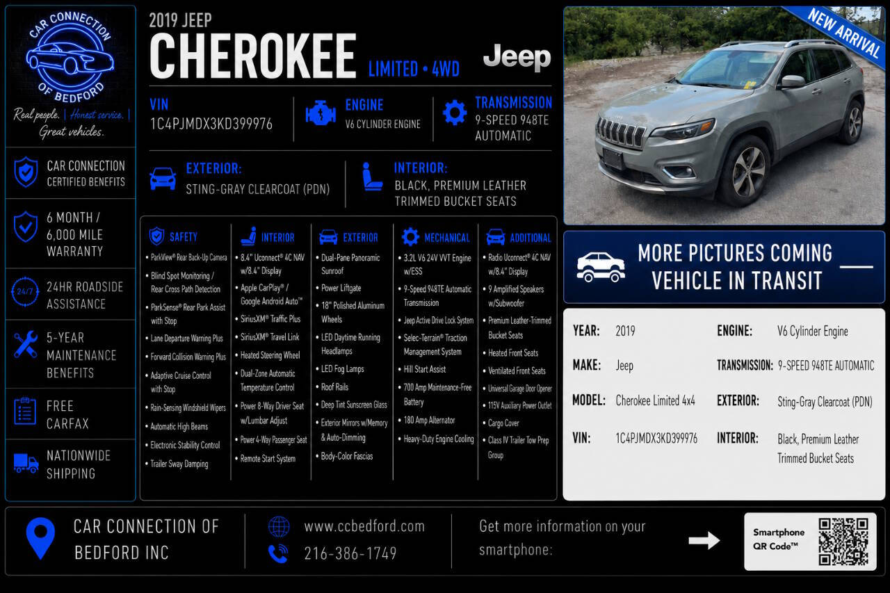 2019 Jeep Cherokee Limited 4x4 4dr SUV