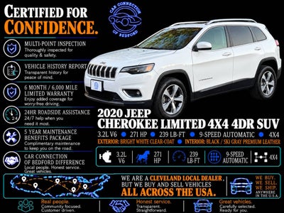2020 Jeep Cherokee Limited 4x4 4dr SUV