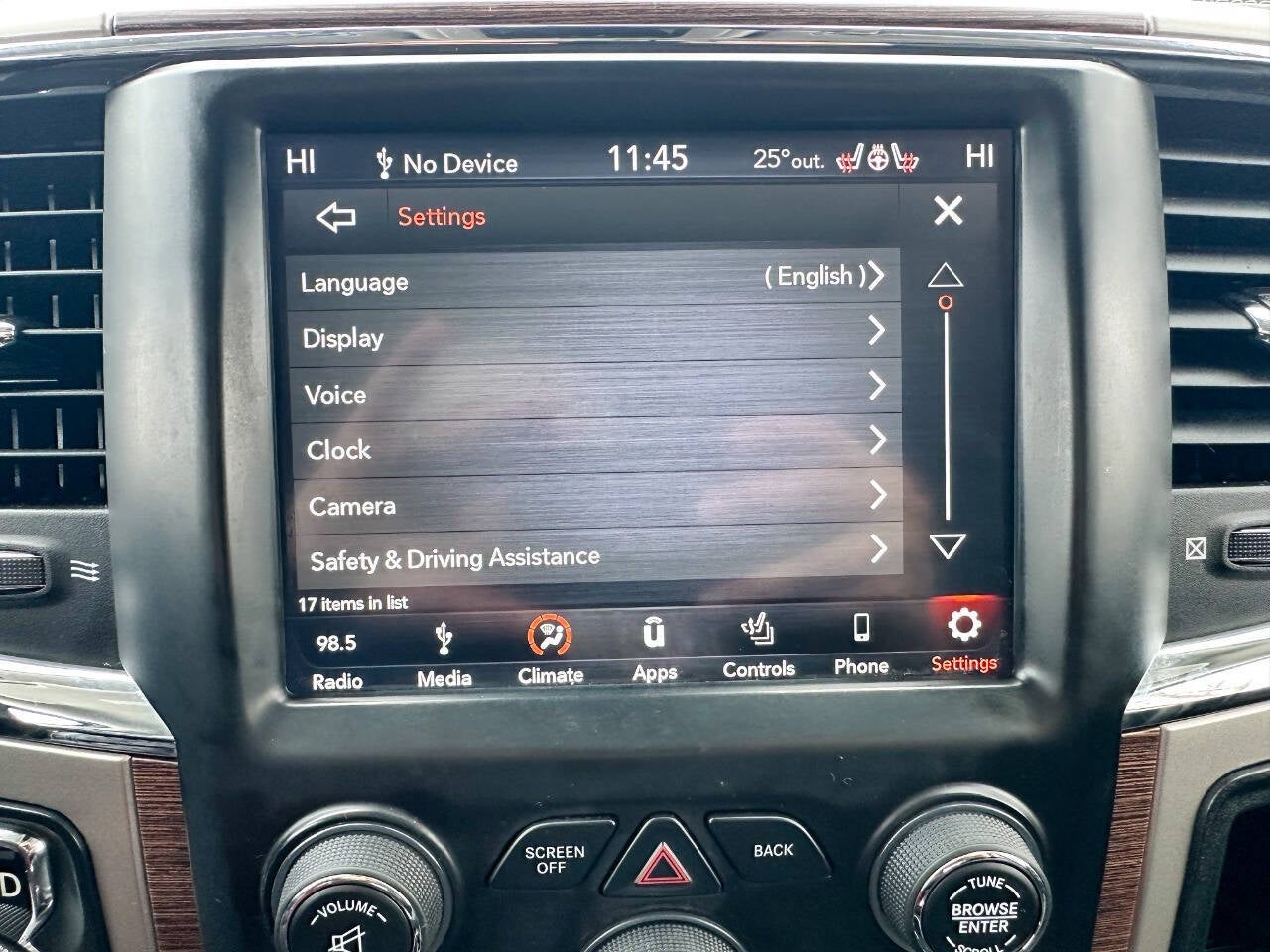 2018 RAM 1500 Laramie 4x4 4dr Crew Cab 6.3 ft. SB Pickup