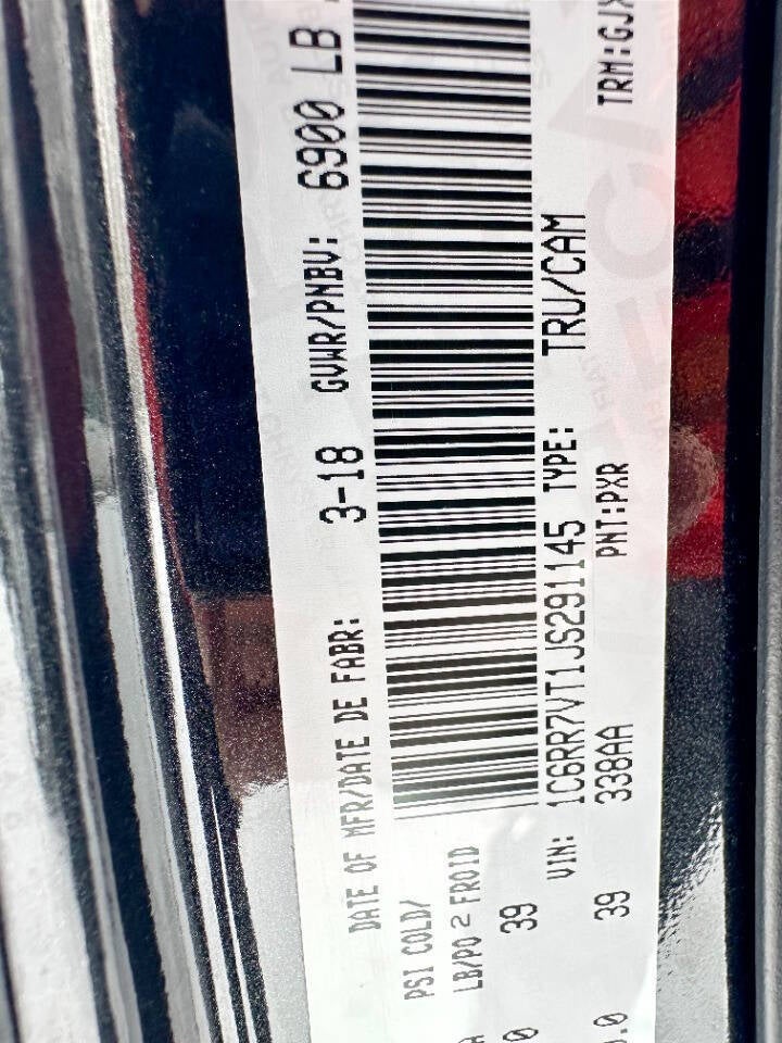 2018 RAM 1500 Laramie 4x4 4dr Crew Cab 6.3 ft. SB Pickup