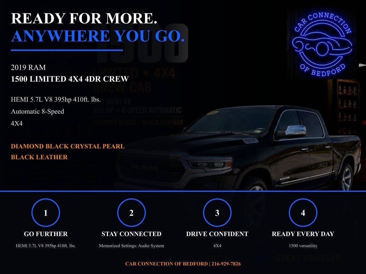 2019 RAM 1500 Limited 4x4 4dr Crew Cab 5.6 ft. SB Pickup