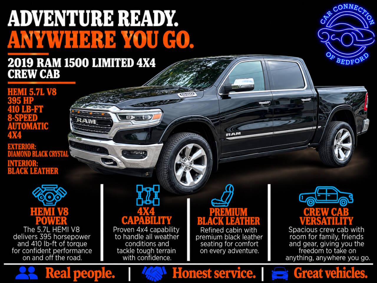 2019 RAM 1500 Limited 4x4 4dr Crew Cab 5.6 ft. SB Pickup