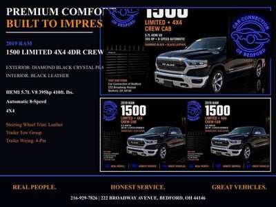 2019 RAM 1500 Limited 4x4 4dr Crew Cab 5.6 ft. SB Pickup