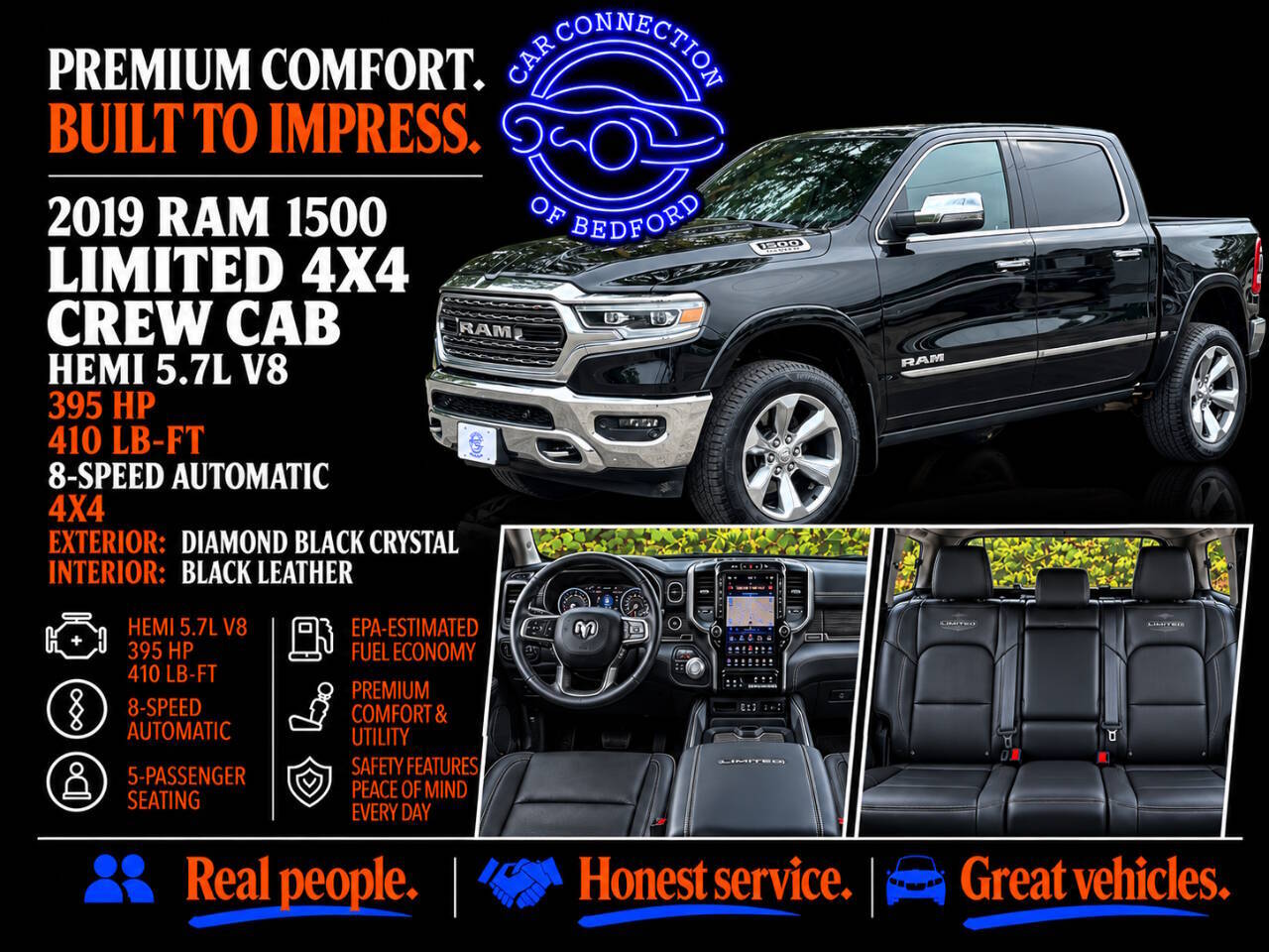2019 RAM 1500 Limited 4x4 4dr Crew Cab 5.6 ft. SB Pickup