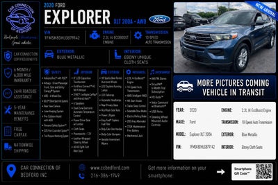 2020 Ford Explorer XLT AWD 4dr SUV