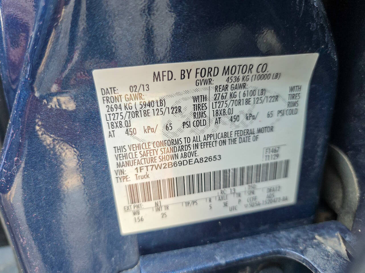 2013 Ford F-250 Super Duty XLT 4x4 4dr Crew Cab 6.8 ft. SB Pickup