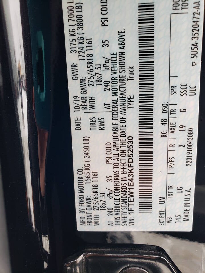 2019 Ford F-150 XLT 4x4 4dr SuperCrew 5.5 ft. SB