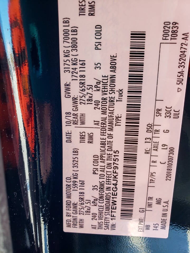 2018 Ford F-150 XLT 4x4 4dr SuperCrew 5.5 ft. SB