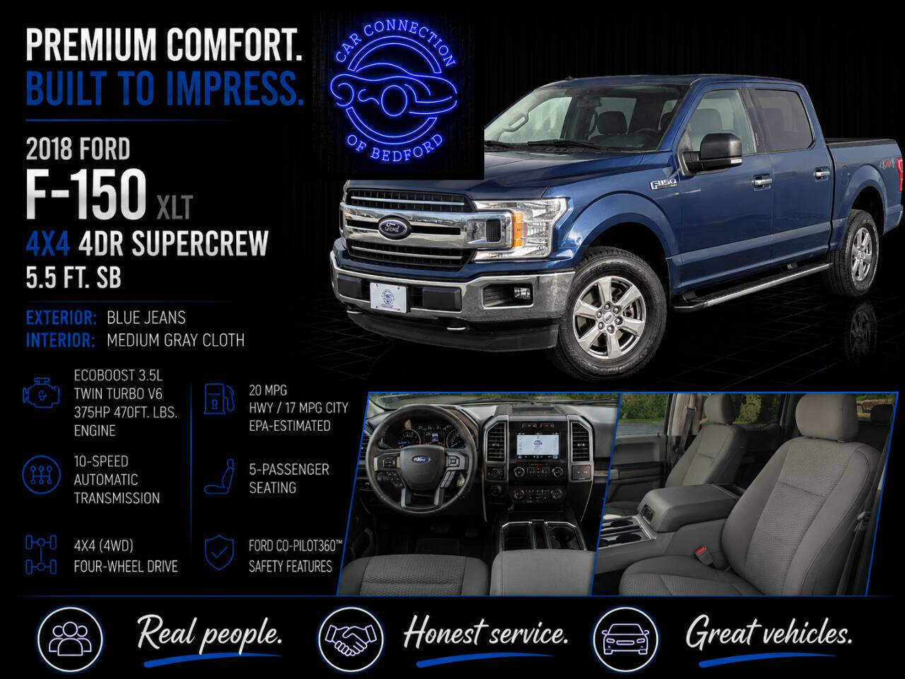 2018 Ford F-150 XLT 4x4 4dr SuperCrew 5.5 ft. SB