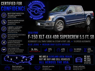 2018 Ford F-150 XLT 4x4 4dr SuperCrew 5.5 ft. SB
