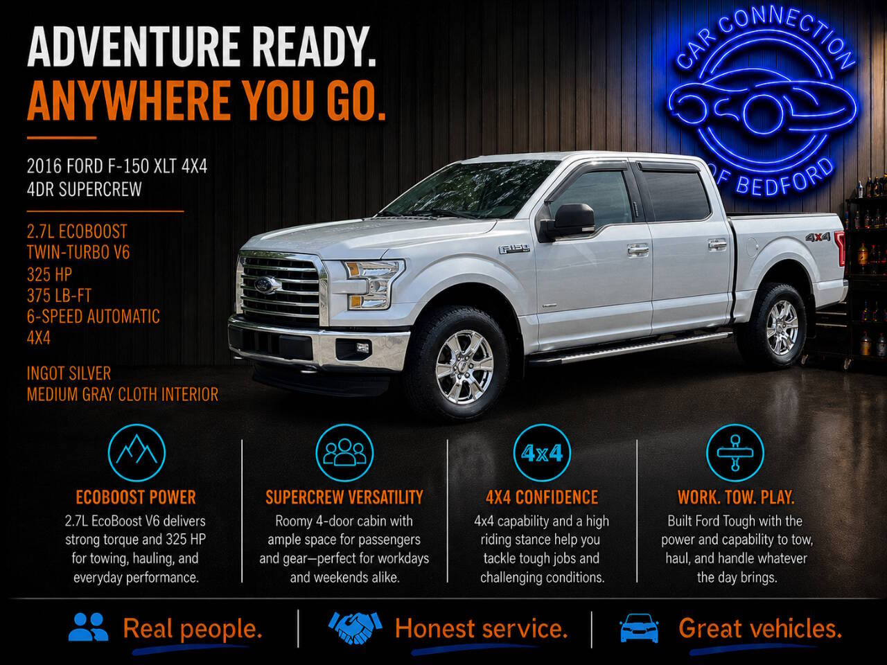 2016 Ford F-150 XLT 4x4 4dr SuperCrew 5.5 ft. SB