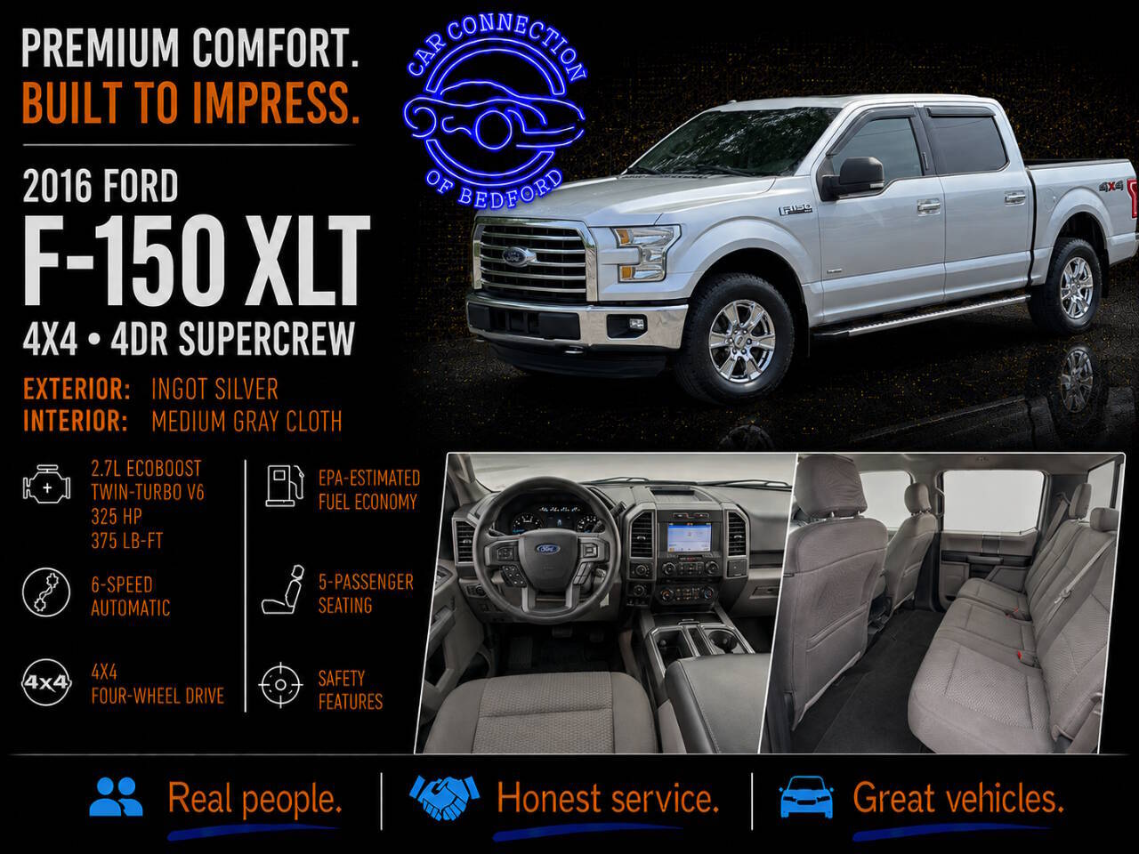 2016 Ford F-150 XLT 4x4 4dr SuperCrew 5.5 ft. SB