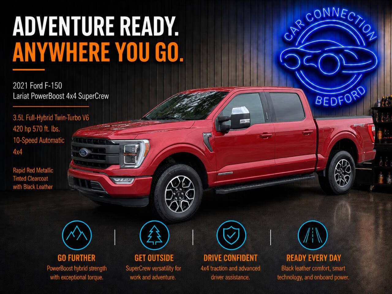 2021 Ford F-150 Lariat 4x4 4dr SuperCrew 5.5 ft. SB