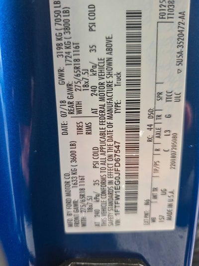 2018 Ford F-150 XLT 4x4 4dr SuperCrew 6.5 ft. SB