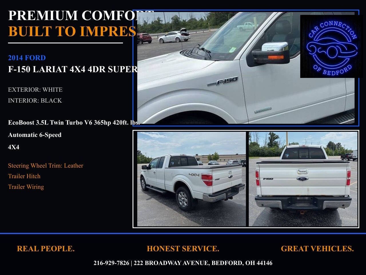 2014 Ford F-150 Lariat 4x4 4dr SuperCab Styleside 6.5 ft. SB