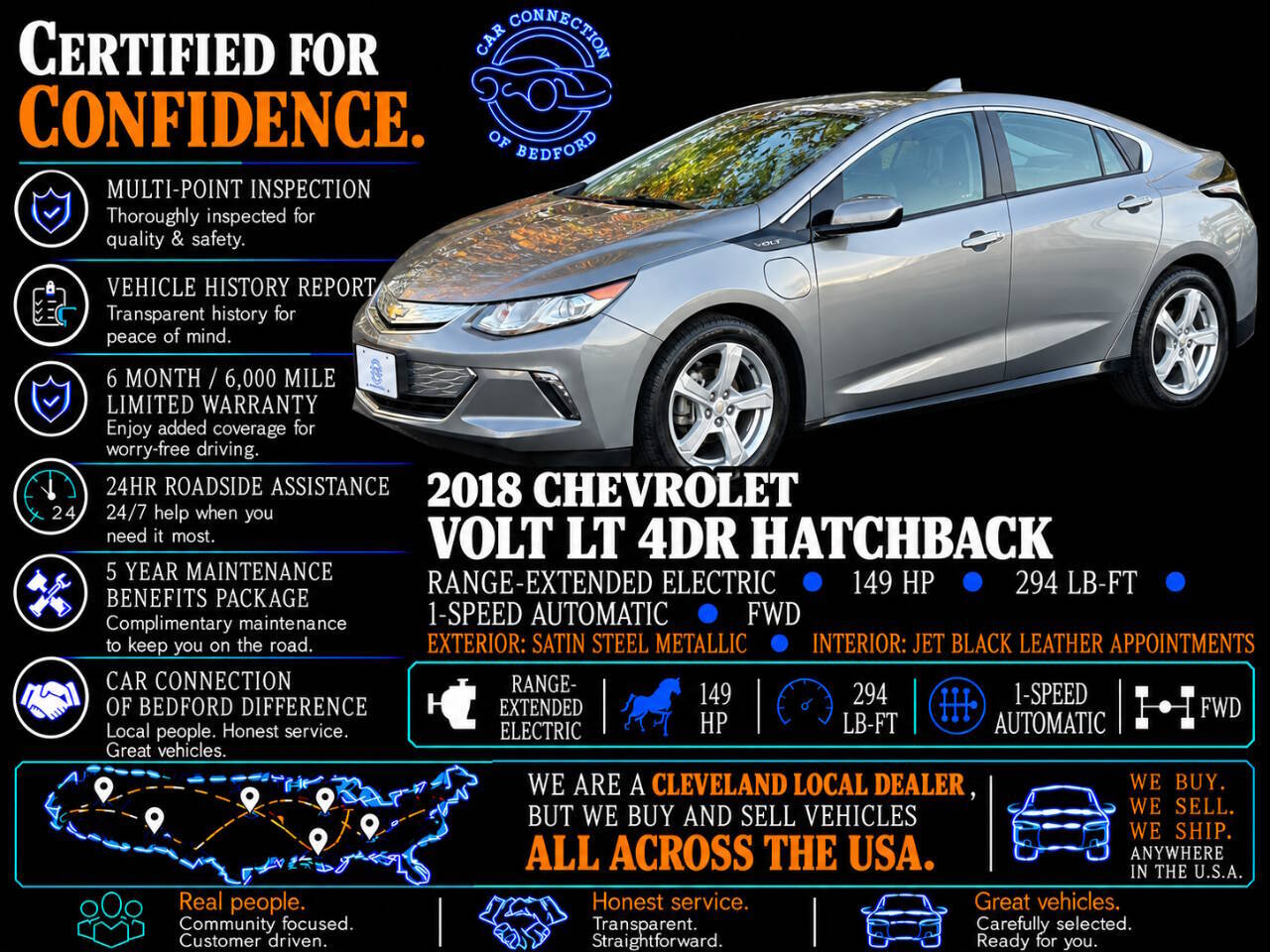 2018 Chevrolet Volt LT 4dr Hatchback