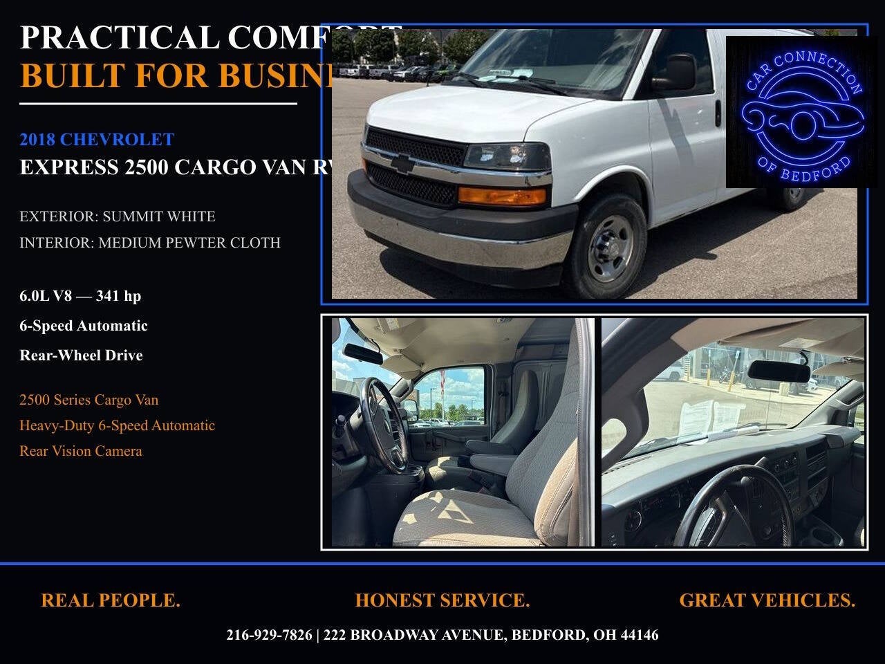 2018 Chevrolet Express 2500 3dr Cargo Van