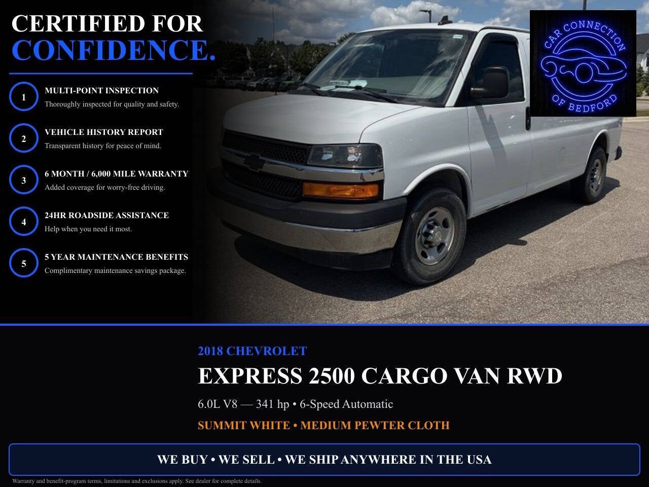 2018 Chevrolet Express 2500 3dr Cargo Van