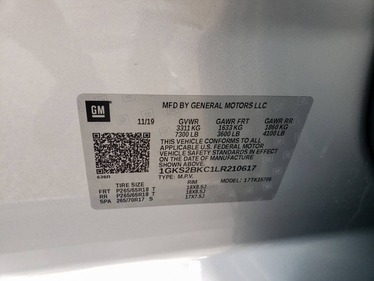 2020 GMC Yukon SLT 4x4 4dr SUV