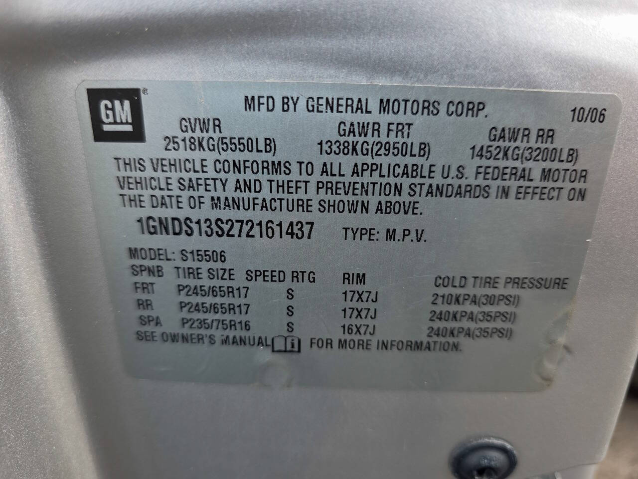 2007 Chevrolet TrailBlazer LS 4dr SUV