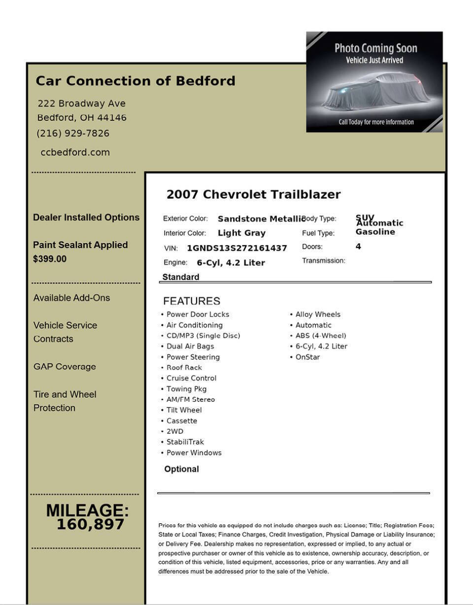 2007 Chevrolet TrailBlazer LS 4dr SUV