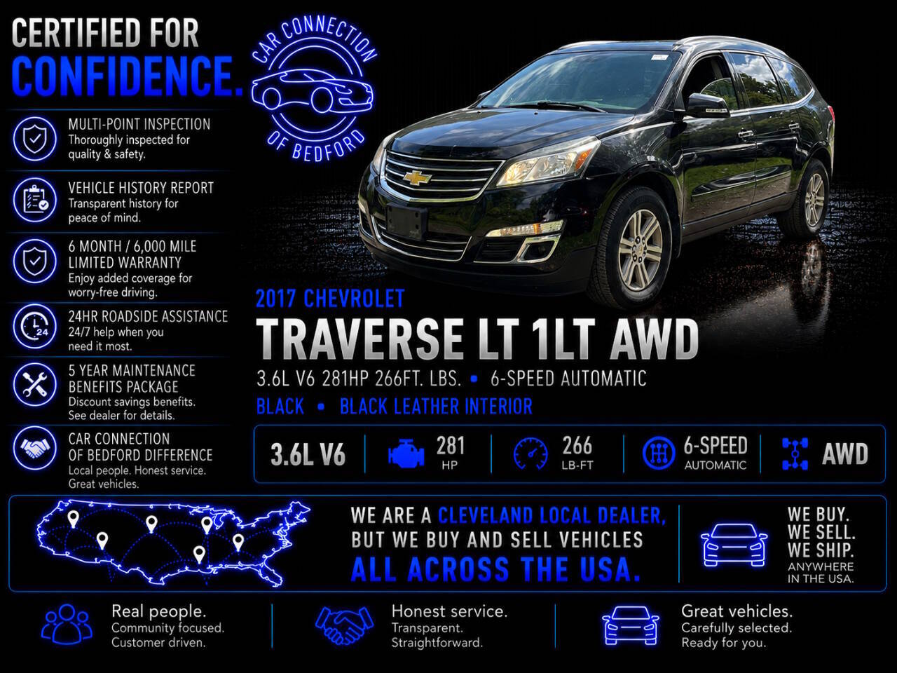 2017 Chevrolet Traverse LT AWD 4dr SUV w/1LT