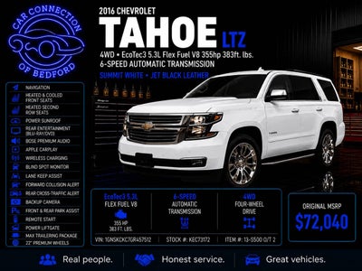 2016 Chevrolet Tahoe LTZ 4x4 4dr SUV