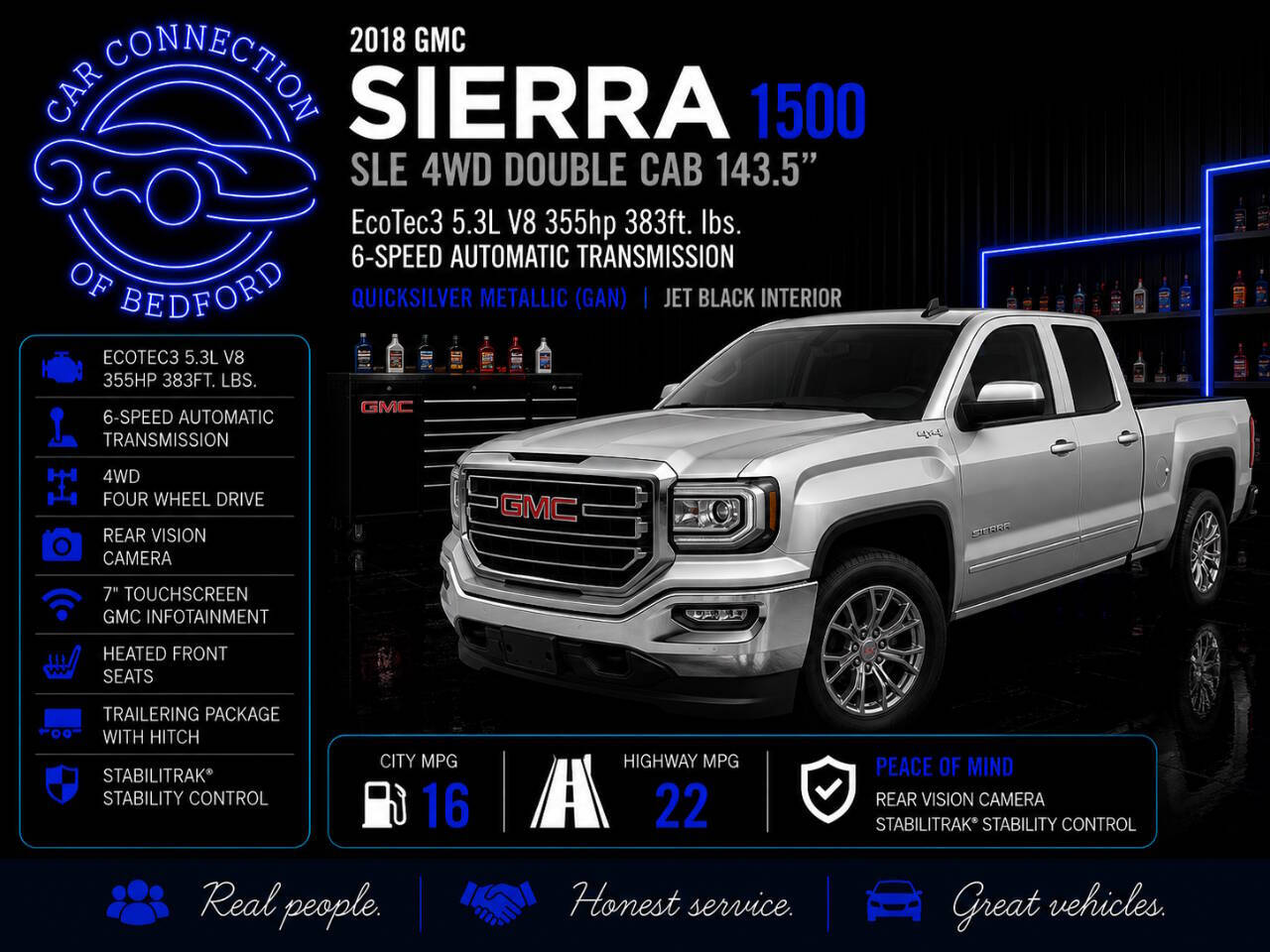 2018 GMC Sierra 1500 SLE 4x4 4dr Double Cab 6.5 ft. SB
