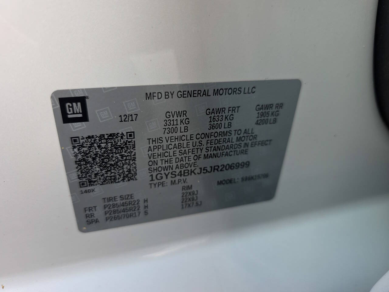 2018 Cadillac Escalade Luxury 4x4 4dr SUV