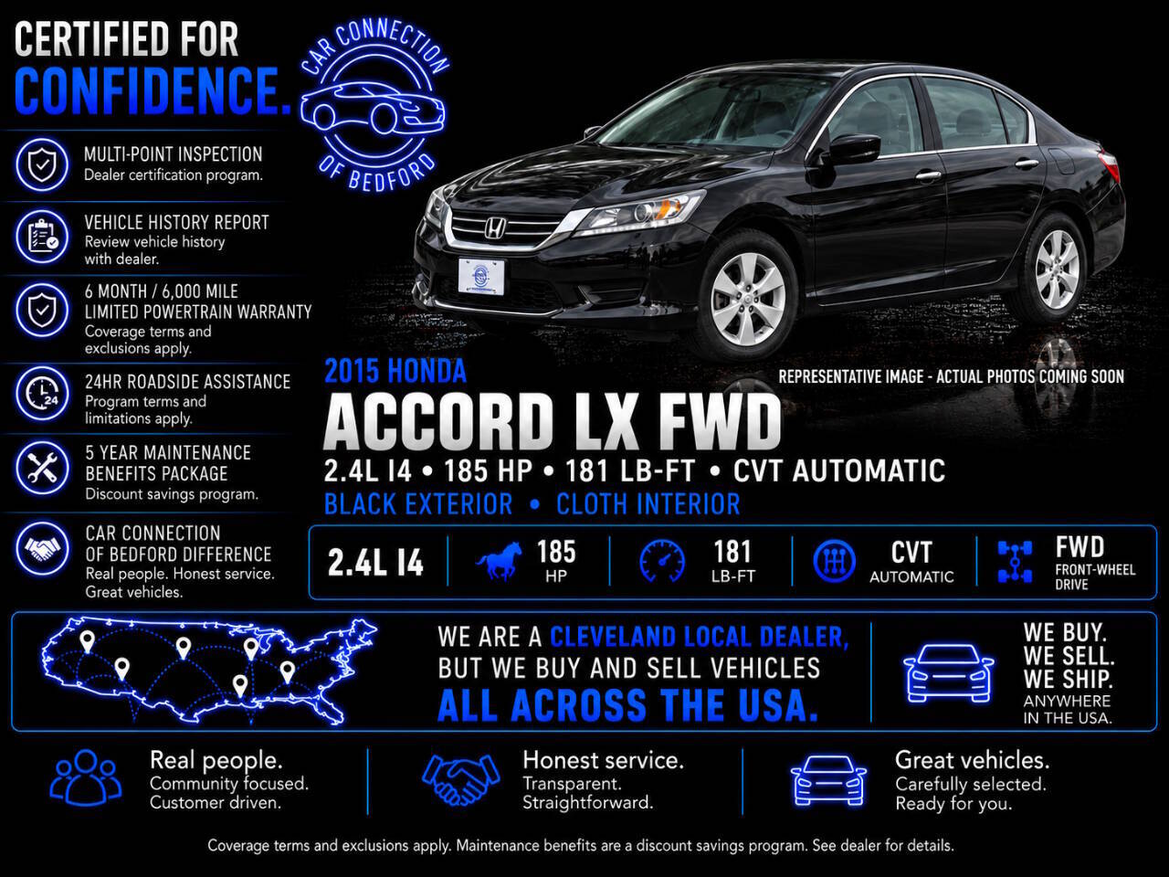 2015 Honda Accord LX 4dr Sedan CVT