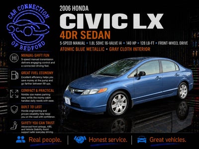 2006 Honda Civic LX 4dr Sedan w/manual