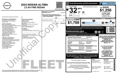 2024 Nissan Altima 2.5 SV 4dr Sedan