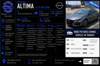2024 Nissan Altima 2.5 SV 4dr Sedan