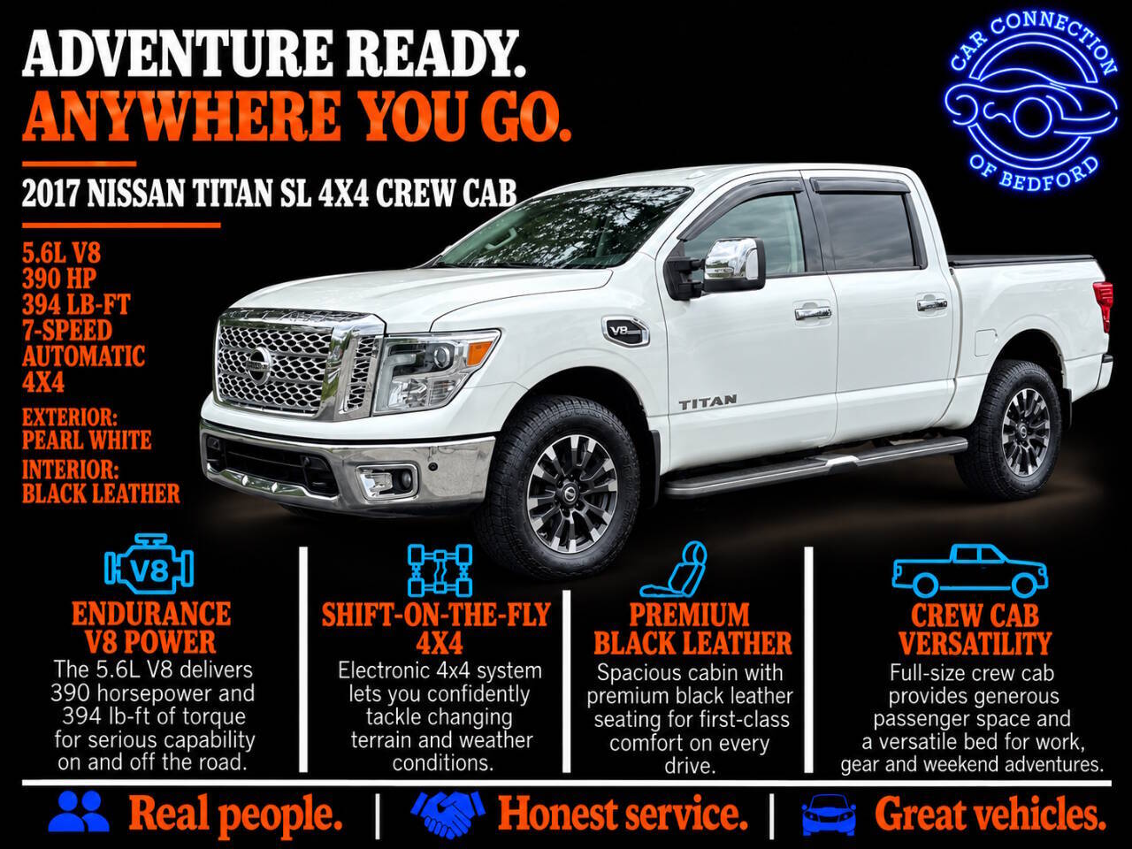 2017 Nissan Titan SL 4x4 4dr Crew Cab