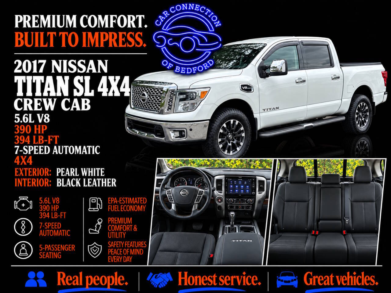 2017 Nissan Titan SL 4x4 4dr Crew Cab
