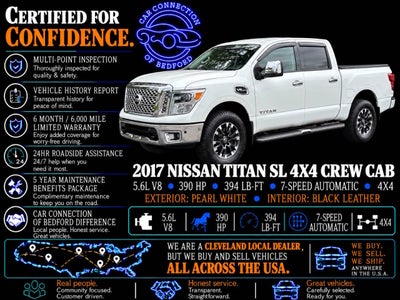 2017 Nissan Titan SL 4x4 4dr Crew Cab