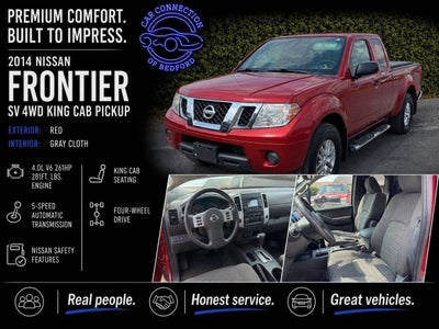 2014 Nissan Frontier SV V6 4x4 4dr King Cab 6.1 ft. SB Pickup 5A