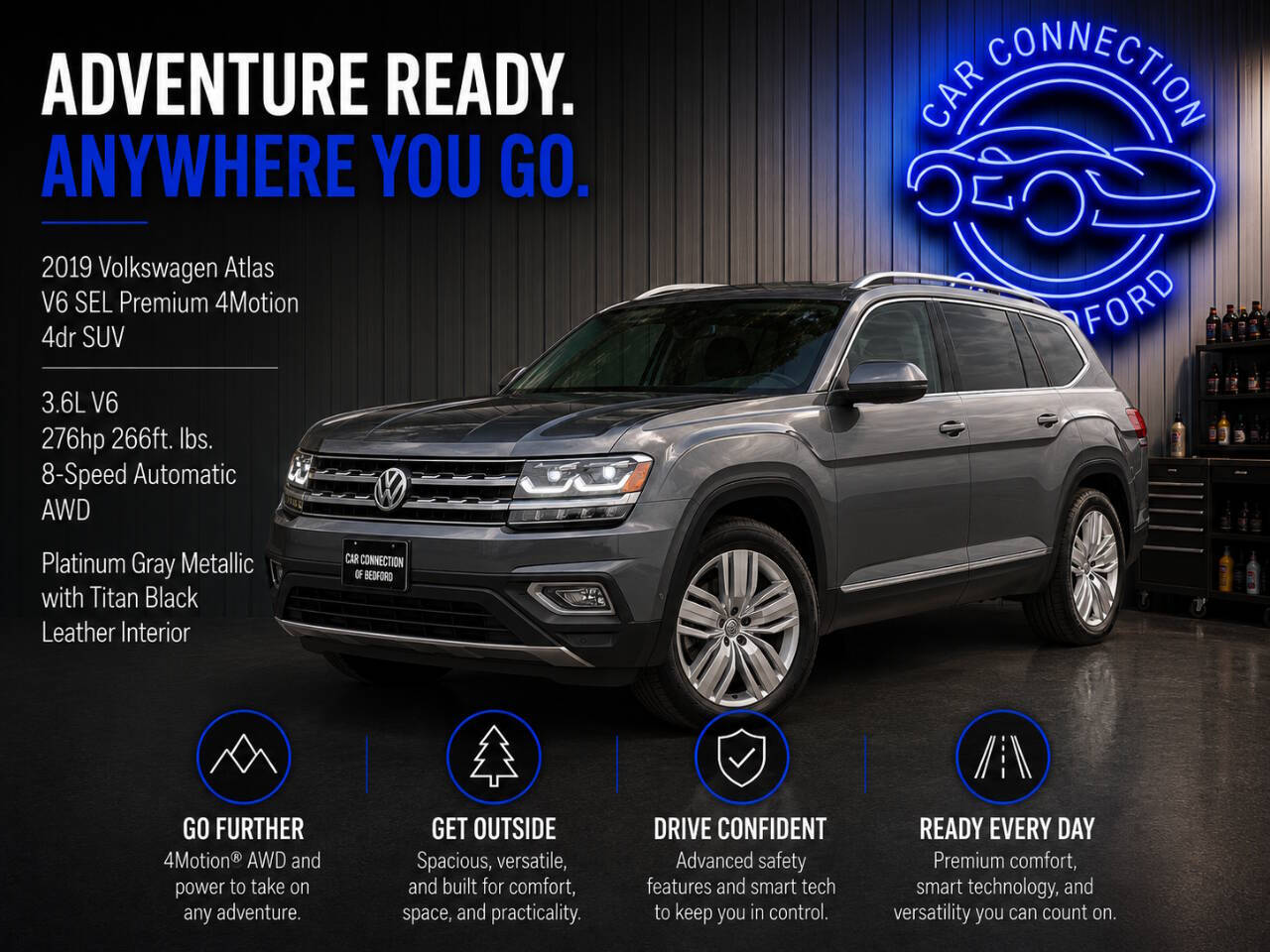 2019 Volkswagen Atlas V6 SEL Premium 4Motion AWD 4dr SUV
