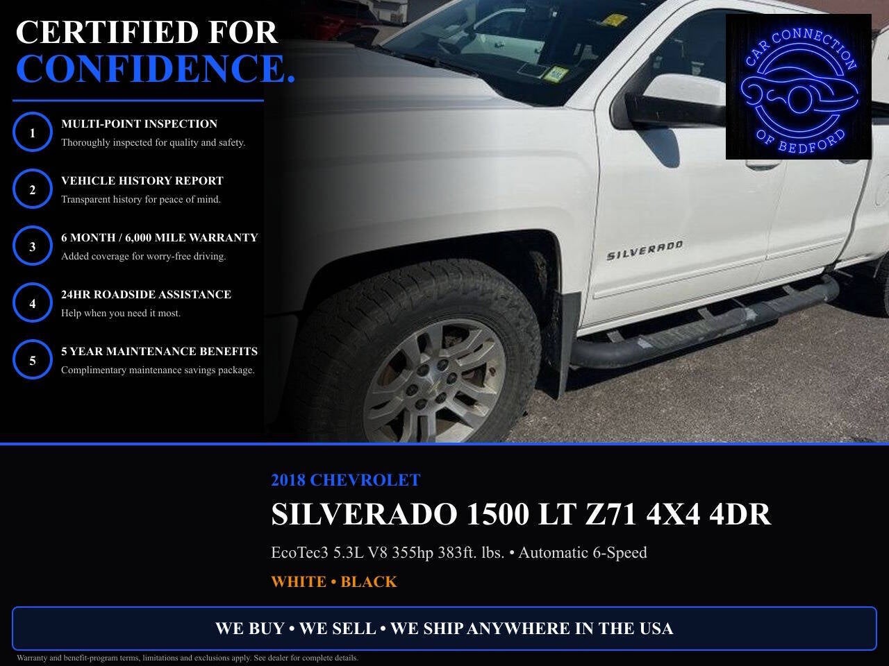 2018 Chevrolet Silverado 1500 LT Z71 4x4 4dr Double Cab 6.5 ft. SB