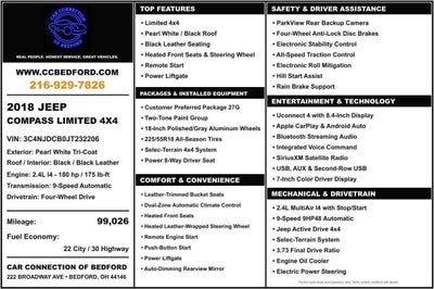 2018 Jeep Compass Limited 4x4 4dr SUV