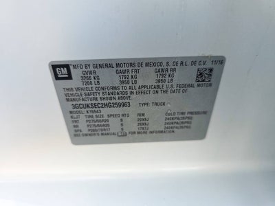 2017 Chevrolet Silverado 1500 LTZ Z71 4x4 4dr Crew Cab 5.8 ft. SB