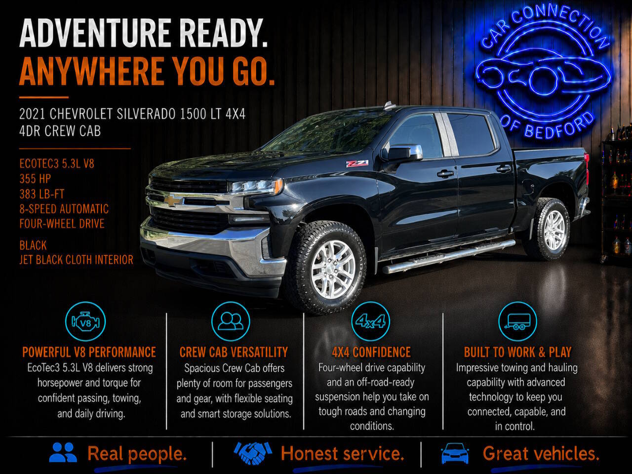 2021 Chevrolet Silverado 1500 LT 4x4 4dr Crew Cab 5.8 ft. SB w/1LT