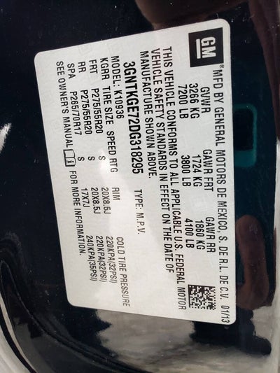 2013 Chevrolet Avalanche LTZ Black Diamond 4x4 4dr Crew Cab Pickup