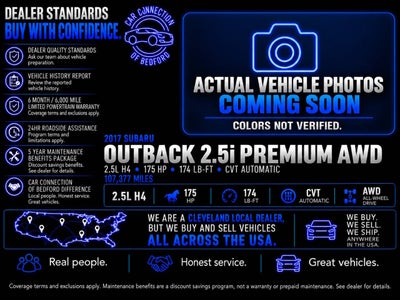 2017 Subaru Outback 2.5i Premium AWD 4dr Wagon