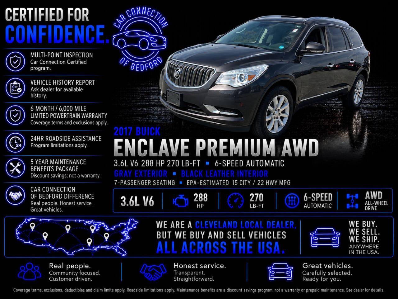 2017 Buick Enclave Premium AWD 4dr Crossover