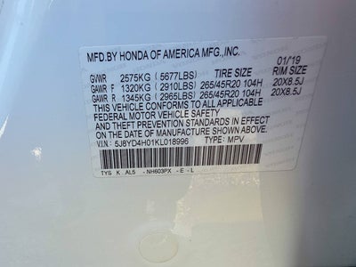 2019 Acura MDX SH AWD w/Tech w/A SPEC 4dr SUV w/Technology and A Package